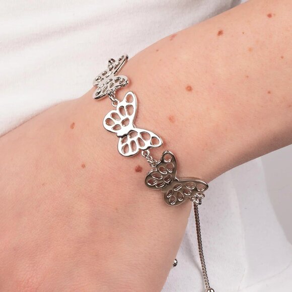 Paparazzi Jewelry Accessories - Put a WING on It - Silver Bracelet - Vintage - Picture 3 of 4